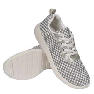 Buty sportowe ADIDASY damskie SZARE/BIAŁE /15665A/