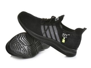 Buty sportowe ADIDASY męskie CZARNE lekkie /HY-9-1/