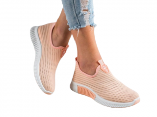 Buty sportowe brzoskwiniowe wsuwane skech