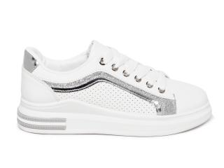 BUTY SPORTOWE DAMSKIE ADIDASY BIAŁE TENISÓWKI EKO