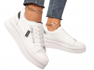 Buty Sportowe Damskie Białe Evo