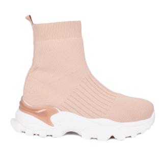 BUTY SPORTOWE DAMSKIE BOTKI BEŻOWE
