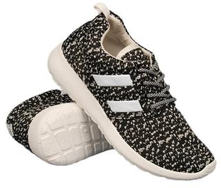 Buty sportowe FITNESS damskie CZARNE lekkie /B11/