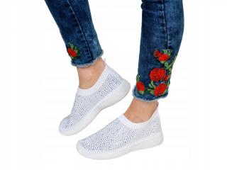 Buty sportowe TENISÓWKI damskie BIAŁE /51Y/