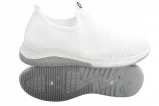Buty sportowe TENISÓWKI damskie BIAŁE wsuwane
