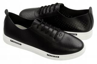 Buty sportowe TRAMPKI TENISÓWKI damskie CZARNE