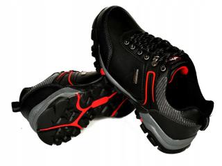 Buty TREKKINGOWE TRAPERY męskie CZARNE /663/