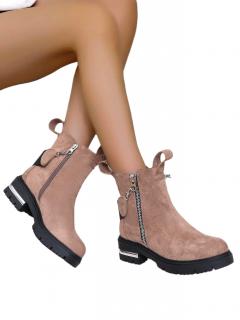 BUTY ZIMOWE DAMSKIE BOTKI  PÓŁBUTY J.BRĄZ