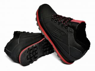 BUTY ZIMOWE MĘSKIE SPORTOWE OCIEPLONE ADIDASY BLK/RED