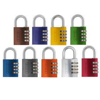 Aluminium kłódka szyfrowa ABUS 724/40 ze zmiennym kodem, kolory