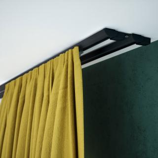Creativa ZD2-100 Czarna - Szyna aluminiowa podwójna 100cm (Oczka)