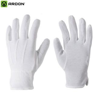 Ardon Buddy Rękawice Białe Dziane z Bawełny Powlekane Nakropienie PCV rozm. 6,7,8,9,10,11
