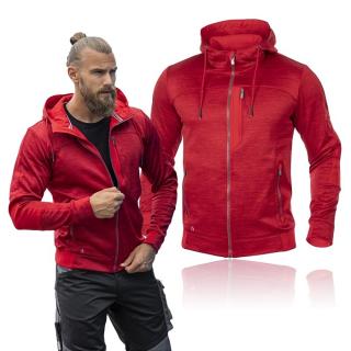 Bluza Robocza Ardon 3DBreathe H5982 Męska Oddychająca Sportowa Melange Czerwona S-4XL