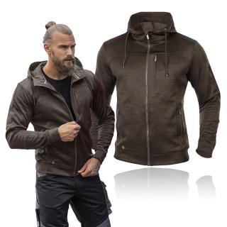 Bluza Robocza Ardon 3DBreathe H5984 Męska Oddychająca Sportowa Melange Brązowa S-4XL