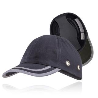 Czapka Kask Lekki ARDON BRUNO+D1311 Przeciwskaleczeniowa Antyskalpowa z Paskiem Odblaskowym Granatowa