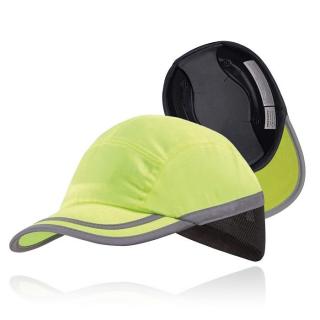 Czapka Kask Lekki ARDON BRUNO+ D1313 Przeciwskaleczeniowa Antyskalpowa z Paskiem Odblaskowym Żółta
