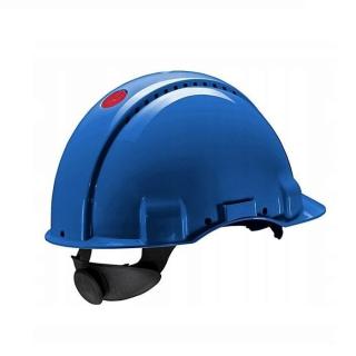 Hełm Ochronny 3M PELTOR SOLARIS G3000 NUV Kask Roboczy Wentylowany Wskaźnik UVICATOR NIEBIESKI