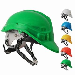 Kask Hełm Roboczy Ochronny BHP 4-Punktowy Budowlany z Paskiem Zielony