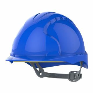 Kask Roboczy JSP EVO2 Hełm Ochronny Budowlany Regulacja Więźby Jedną Ręką - Niebieski