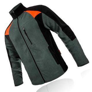 Polar Roboczy Art-Mas ELEGANCE Bluza Polarowa Ocieplana Rozpinana Męska Szara 260g/m2 M-XXXL