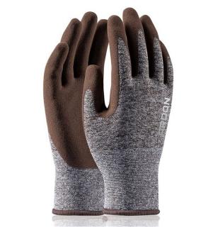 Rękawice Robocze ARDON NATURE TOUCH z Blistrem Powlekane Pianką Lateksową Brązowe 8-11