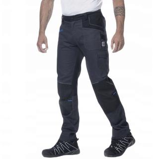 Spodnie Robocze Ardon 4Xstretch H6088 do Pasa Elastyczne Rozciągliwe SLIM FIT Ciemno-szare 46-64