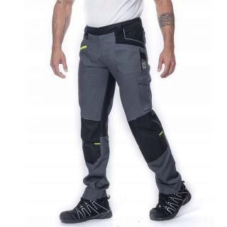 Spodnie Robocze Ardon 4Xstretch H6095 do Pasa Elastyczne Rozciągliwe SLIM FIT Szare 46-64