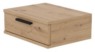 Stolik nocny "YOGA" dąb artisan, wiszący