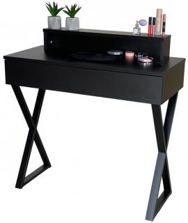 Toaletka / konsola "LENA PLUS" czarny mat 90cm, czarny X