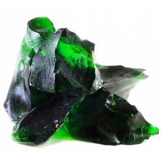 Bryły szklane - Szkło Zielone Zielony Grys Szklany
