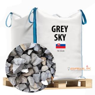 Grys Ogrodowy Szary " Grey Sky "  16-22mm Big Bag Słowacki Grys Ozdobny do ogrodu i jako utwardzenie ścieżek, alejek