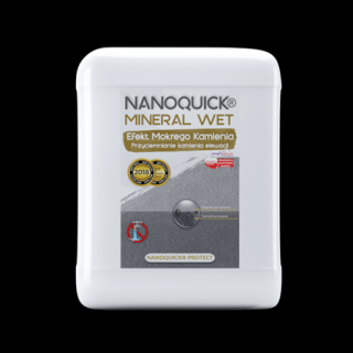 Impregnat NANOQUICK Mineral Wet - Efekt Mokry Kamień 1L Impregnat NANOQUICK Mineral Wet - Przyciemniacz do kamienia Efekt Mokry Kamień 1L