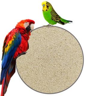 Jasny Piasek dla Ptaków i Papug Egzotycznych  0,5 - 1,2 mm Piasek kąpielowy dla papug i ptaków