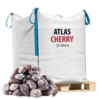 Kamienie Ogrodowe Otoczaki Atlas Cherry 20-40cm - Big Bag Otoczak Ozdobny Atlas Cherry 2-4cm