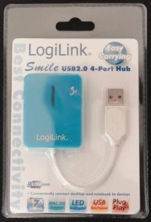 Logilink USB 2.0 Hub 4-Port, Smile, Blue ...nie z tej ziemi - OFERTY z KOSMOSU