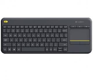 Logitech K400 Plus Wireless Touch Klawiatura, Wireless, Klawiatura layout QWERTY, USB port, Black, Dutch, 380 g ...nie z tej ziemi - OFERTY z KOSMOSU