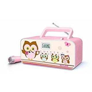 Radio Z MIKROFONEM Muse M-29KP Pink/Image, 30 W, Portable radio CD/MP3 player with USB, ...nie z tej ziemi - OFERTY z KOSMOSU