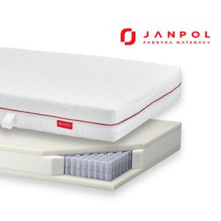 JANPOL ANDROMEDA - materac multipocket, sprężynowy, Rozmiar - 140x200, Pokrowiec - Smart NAJLEPSZA CENA, DARMOWA DOSTAWA