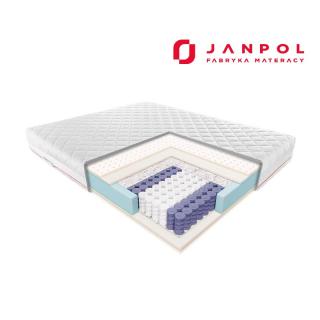 JANPOL CORA – materac kieszeniowy, piankowy, Rozmiar - 140x190, Pokrowiec - Puroactive NAJLEPSZA CENA, DARMOWA DOSTAWA