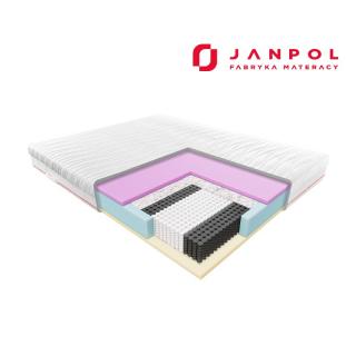 JANPOL NIOBE – materac multipocket, sprężynowy, Pokrowiec - Tencel, Rozmiar - 200x200 NAJLEPSZA CENA, DARMOWA DOSTAWA