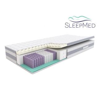 SLEEPMED HYBRID COMFORT PLUS - materac multipocket, sprężynowy, Rozmiar - 140x200 NAJLEPSZA CENA, DARMOWA DOSTAWA