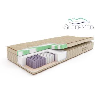 SLEEPMED NATURA HYBRID PLUS - materac naturalny, hybrydowy, Rozmiar - 80x200 NAJLEPSZA CENA, DARMOWA DOSTAWA