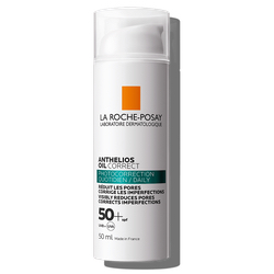 La Roche Posay Anthelios Oil Correct SPF 50+ Codzienna fotokorekcja przeciw starzeniu się skóry i niedoskonałościom 50ml  DATA WAŻNOŚCI 30.10.2025