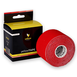 yellowTAPE Taśma do kinesiotapingu czerwony 5cm x 5m