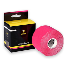 yellowTAPE Taśma do kinesiotapingu różowa 5cm x 5m