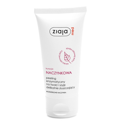 Ziaja Med Kuracja naczynkowa Peeling enzymatyczny na twarz i szyję 75ml