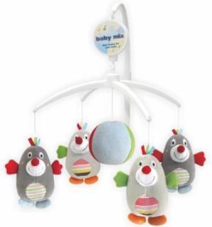 KARUZELA do łóżeczka Z POZYTYWKĄ Baby Mix - KRECIK