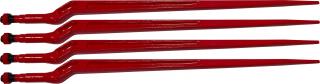 4x ZĄB ŁADOWACZA WYGIĘTY 880 mm CHWYTAKA KROKODYLA TURA WIDŁY