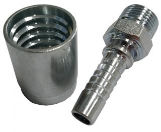 5x ZŁĄCZKA GW ZEWNĘTRZNY G3/8 Z TULEJĄ DN10 - 3/8''