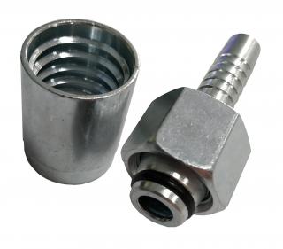 5x ZŁĄCZKA PROSTA ORING M18 Z TULEJĄ DN10 - 3/8'
